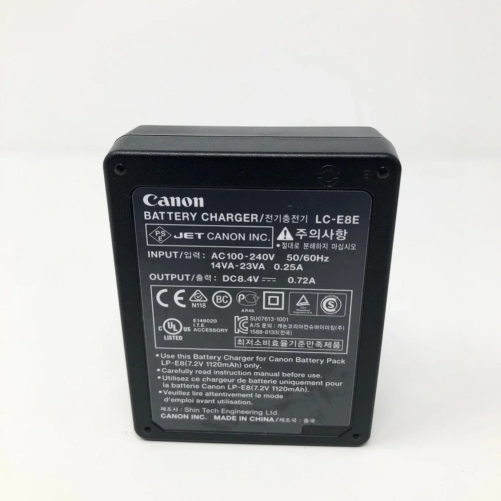 Canon LC-E8E OEM Battery Charger LP-E8 Rebel T2i T3i T4i T5i No Power Cord